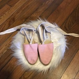 Sara Vega plaid ankle lace ups